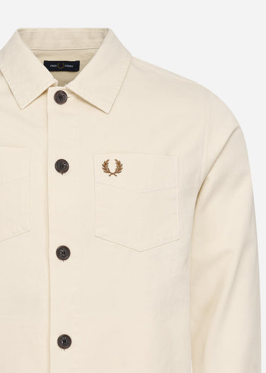 Fred Perry Overshirts Twill overshirt - ecru