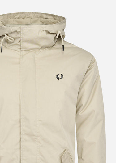 Fred Perry Jassen Short padded parka - light oyster