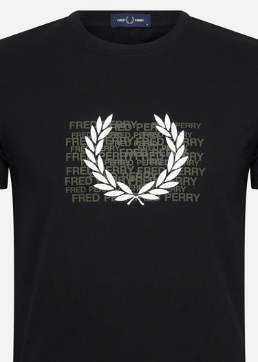 Fred Perry T-shirts Fred perry graphic t-shirt - black