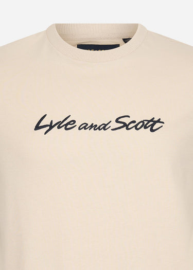 Lyle & Scott T-shirts Script embroidery t-shirt - viaduct dark navy
