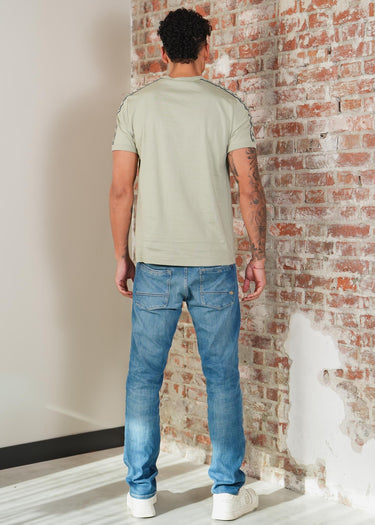 Fred Perry T-shirts Contrast tape ringer t-shirt - seagrass navy