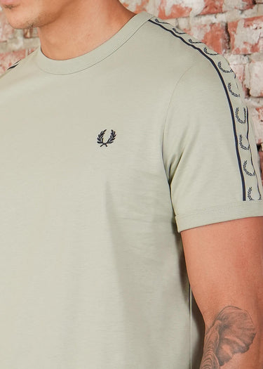 Fred Perry T-shirts Contrast tape ringer t-shirt - seagrass navy