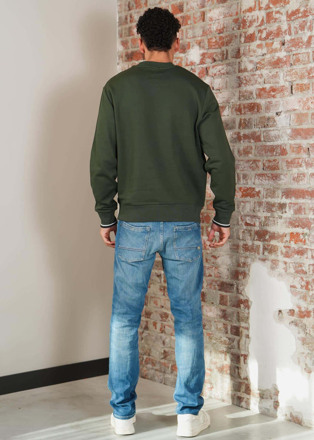 Fred Perry Sweaters Crew neck sweatshirt - crtgrn snwt nvy