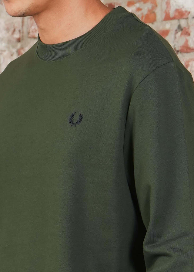 Fred Perry Sweaters Crew neck sweatshirt - crtgrn snwt nvy