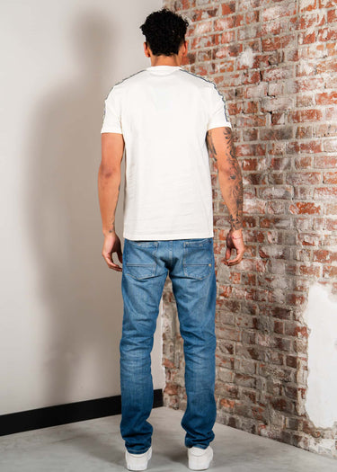 Fred Perry T-shirts Contrast tape ringer t-shirt - ecru navy