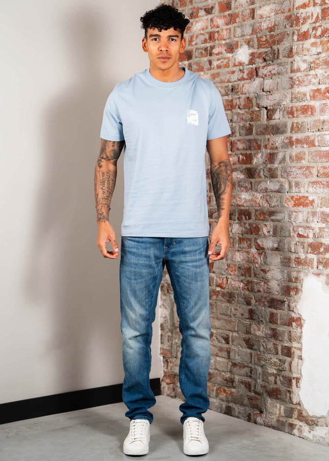 Hugo Boss T-shirts Te groove - light pastel blue