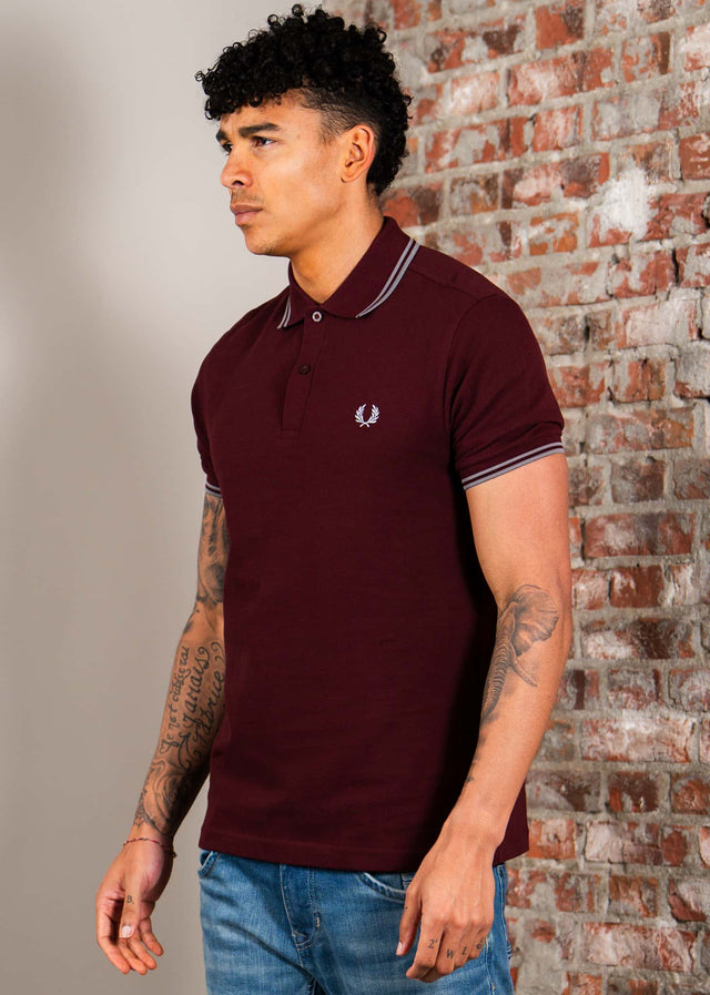 Fred Perry Polos Twin tipped fred perry shirt - oxblood stockport blue
