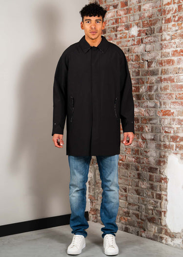 Aquascutum Jassen Softshell trench coat - black