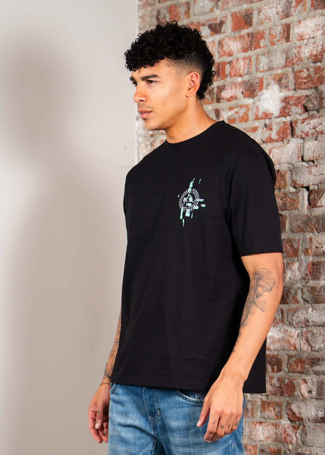 Marshall Artist T-shirts Glitch theory back print t-shirt - black
