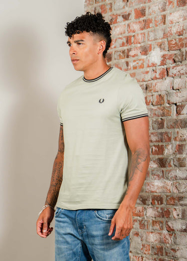 Fred Perry T-shirts Twin tipped t-shirt - seagrass black