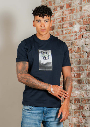 Hugo Boss T-shirts Te dj - dark blue
