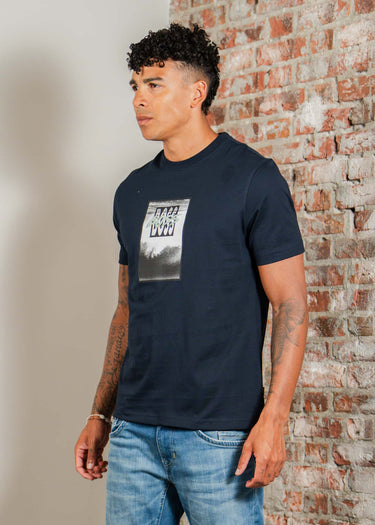 Hugo Boss T-shirts Te dj - dark blue