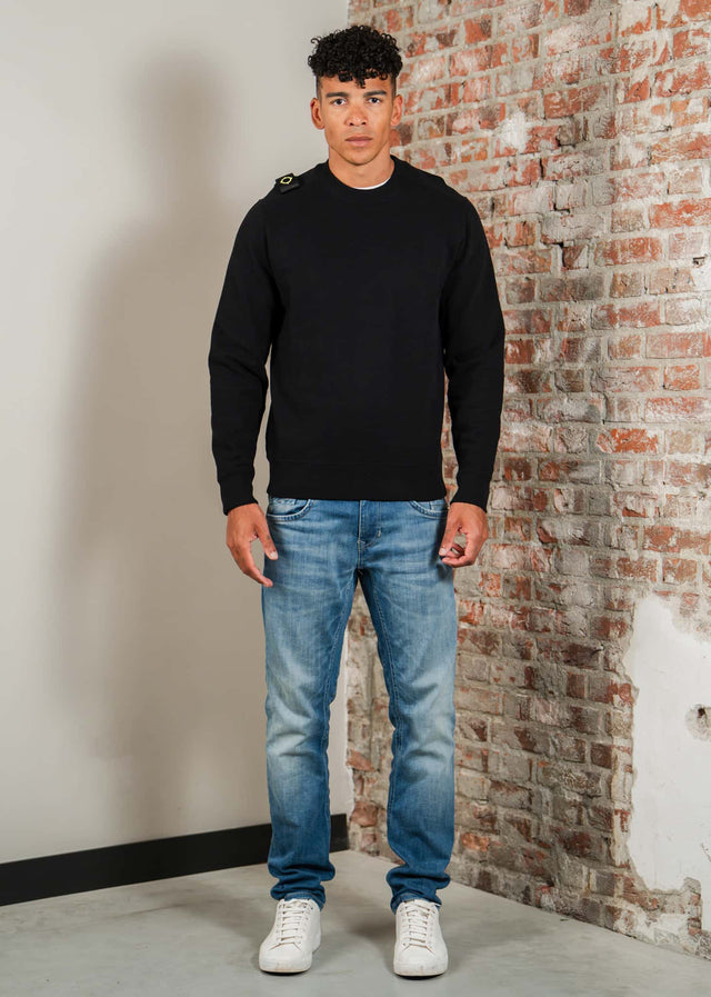 MA.Strum Sweaters Mastrum crew sweat - jet black