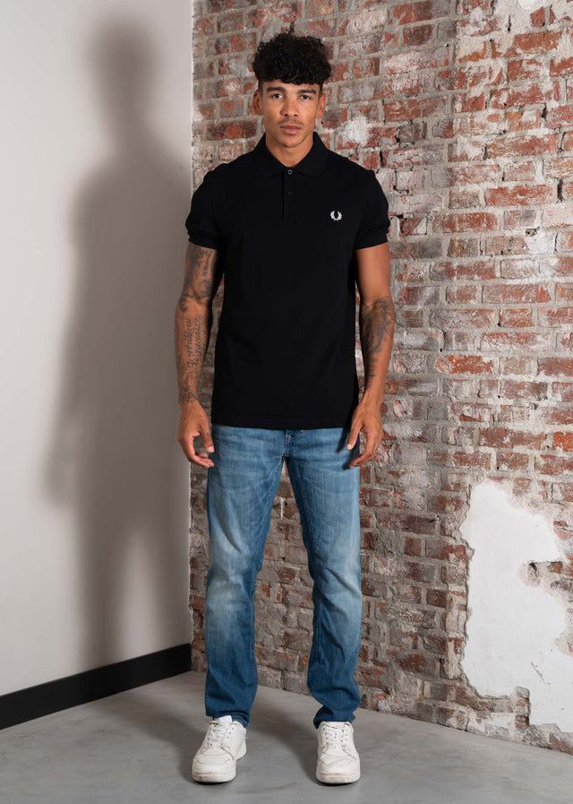 Fred Perry Polos Plain fred perry shirt - black white