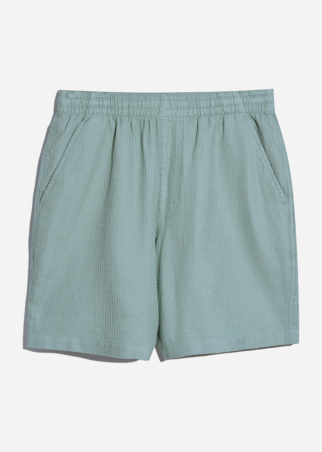 Farah Shorts Redwald textured waffle short - grove green
