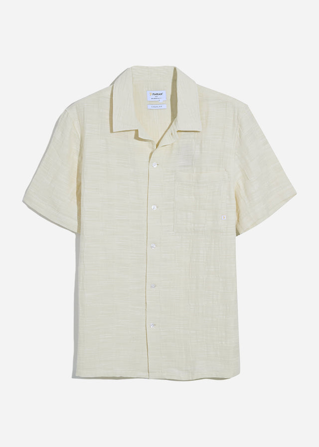 Farah Shirts Fleet check - cream
