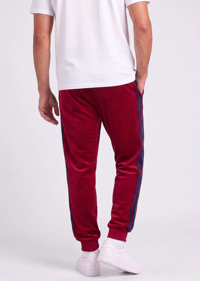 Sergio Tacchini Pants Damarindo velour pants - tibetan red