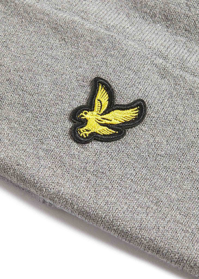 Lyle & Scott Beanies Cotton merino beanie - mid grey marl