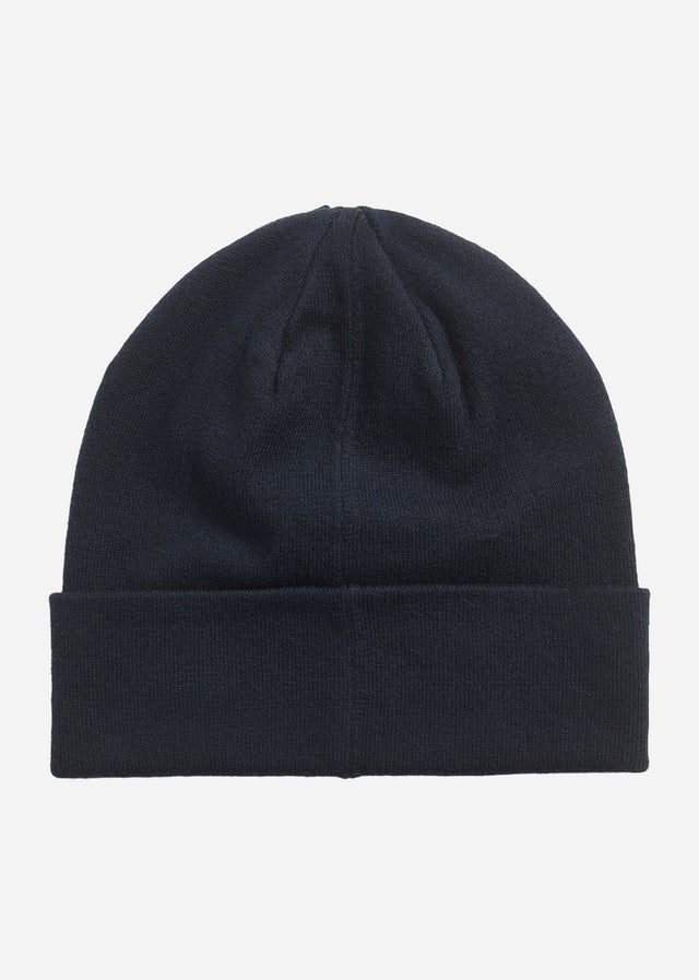 Lyle & Scott Beanies Cotton merino beanie - dark navy