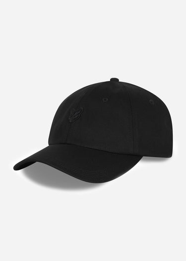 Lyle & Scott Petten Tonal eagle baseball cap - jet black