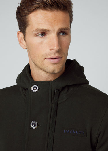 Hackett London Cardigans Heritage hoody full zip - forest night
