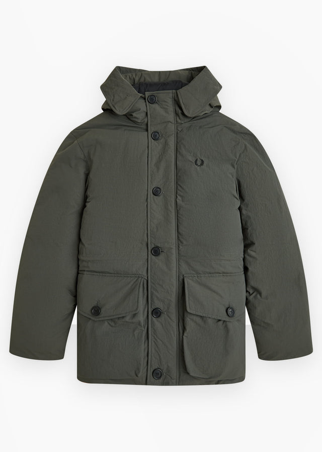 Fred Perry Jackets Padded patch pocket parka - field green