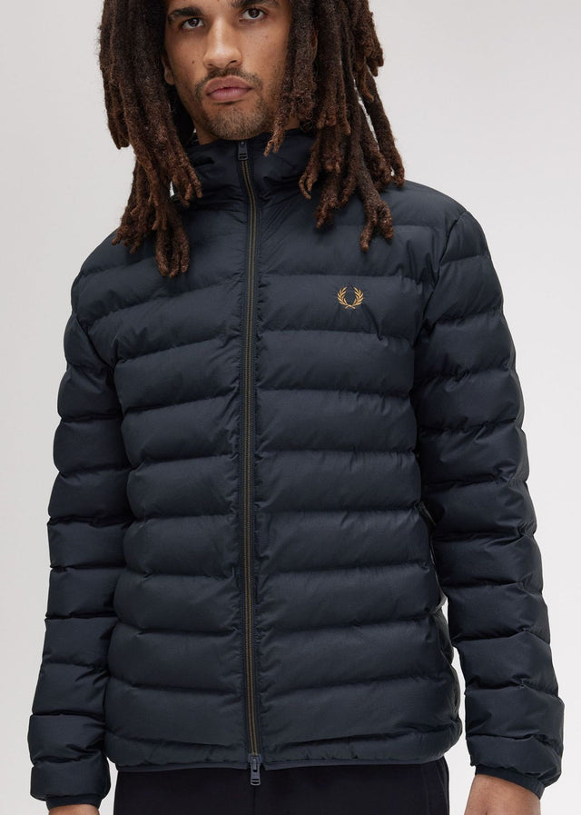 Fred Perry Jackets Hooded insulated jacket - navy