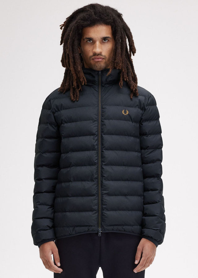 Fred Perry Jackets Hooded insulated jacket - navy