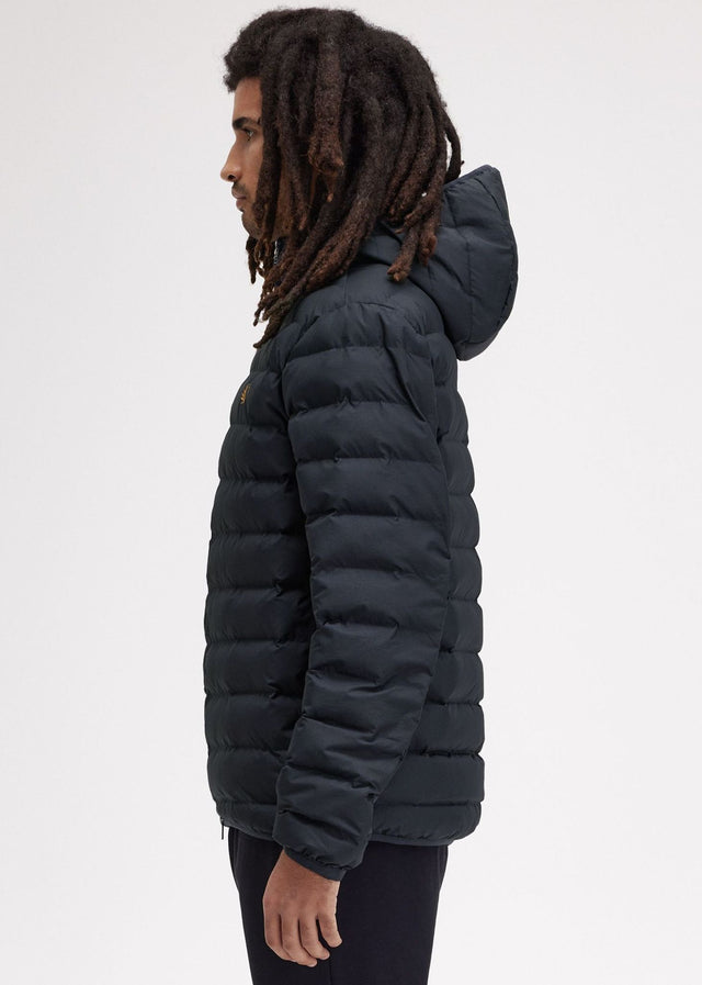 Fred Perry Jackets Hooded insulated jacket - navy