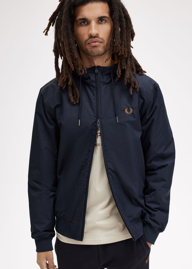 Fred Perry Jackets The hooded brentham jacket - navy