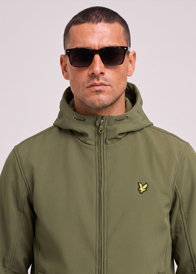 Lyle & Scott Jackets Fleece back softshell jacket - true olive