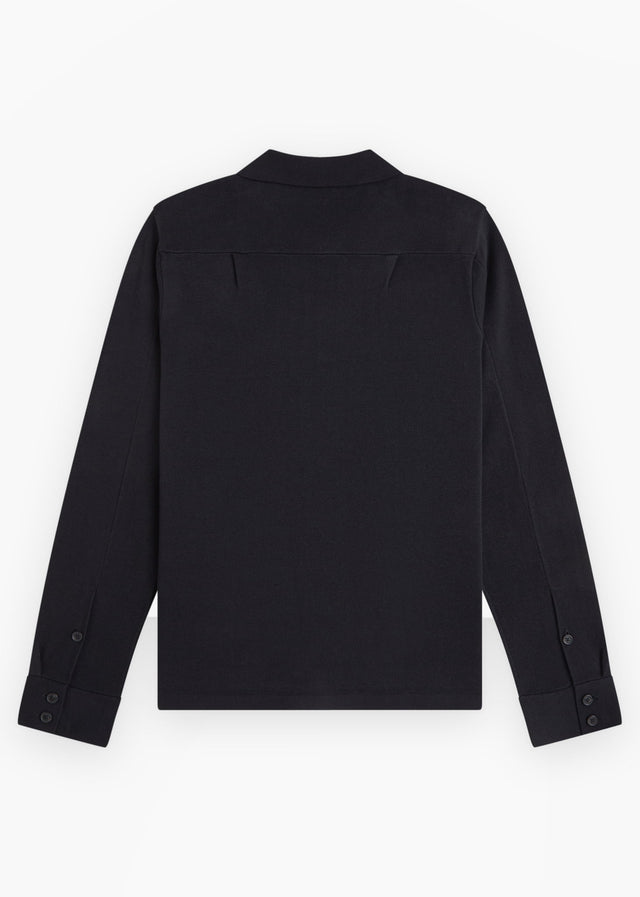 Fred Perry Overshirts Knitted overshirt - black