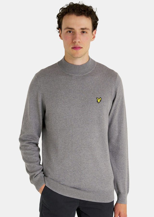 Lyle & Scott Sweaters Roll neck jumper - mid grey marl