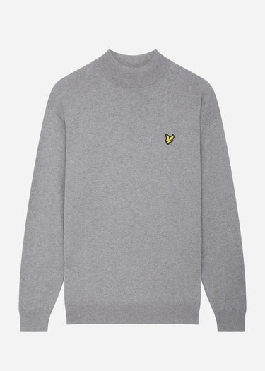 Lyle & Scott Truien Roll neck jumper - mid grey marl
