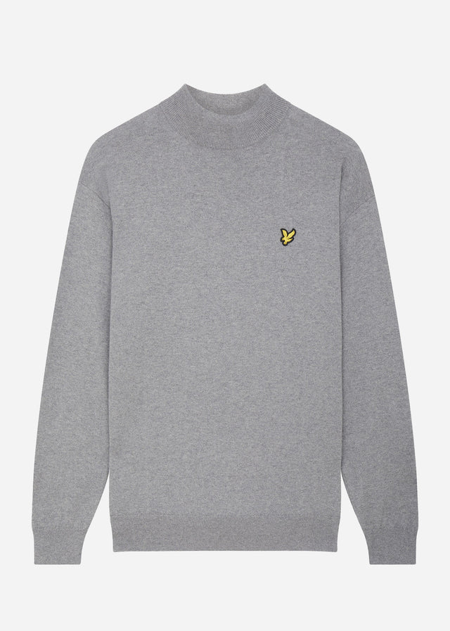 Lyle & Scott Sweaters Roll neck jumper - mid grey marl