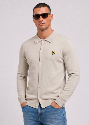 Lyle & Scott Sweaters Cotton merino knitted shirt - cove
