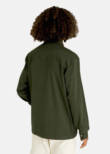 Lyle & Scott Overshirts Cotton twill overshirt - mountain moss