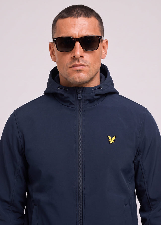 Lyle & Scott Jackets Fleece back softshell jacket - dark navy