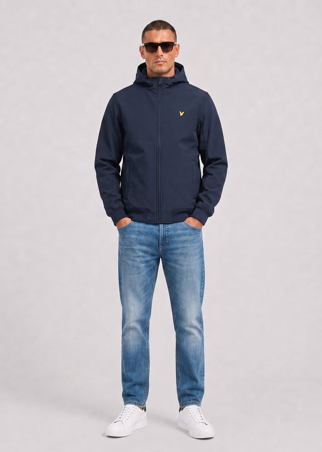 Lyle & Scott Jackets Fleece back softshell jacket - dark navy