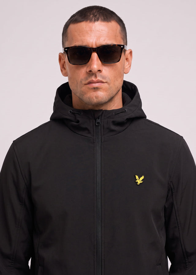 Lyle & Scott Jackets Fleece back softshell jacket - jet black