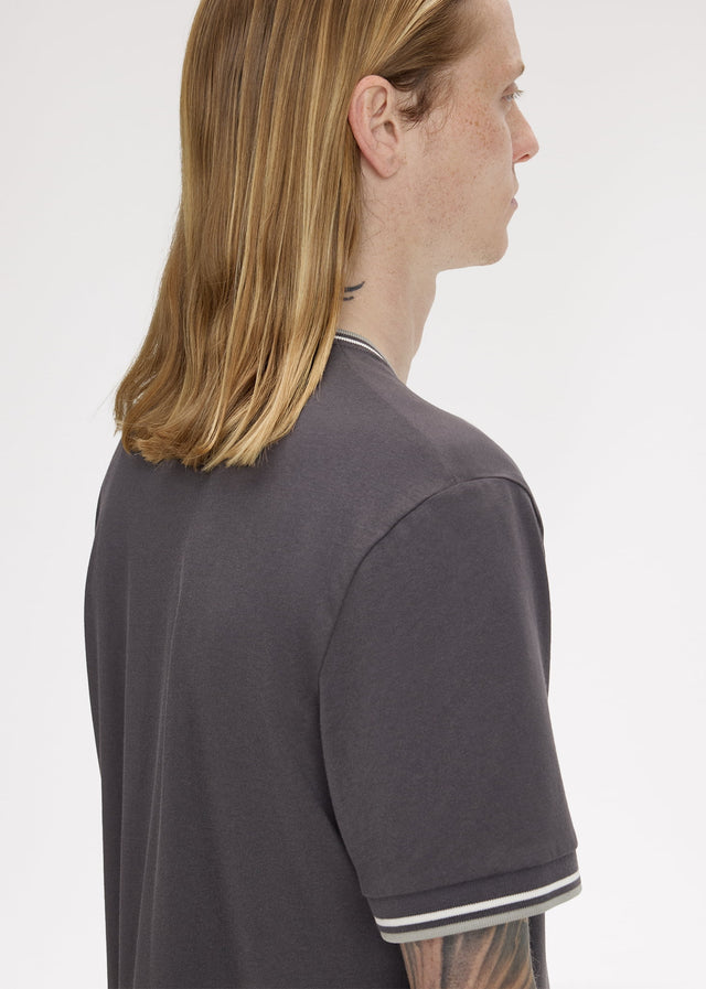Fred Perry T-shirts Twin tipped t-shirt - anchor grey ecru seagrass