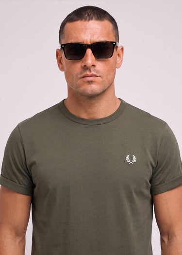 Fred Perry T-shirts Ringer t-shirt - field green