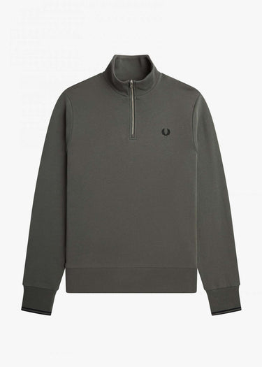 Fred Perry Truien Half zip sweatshirt - field green