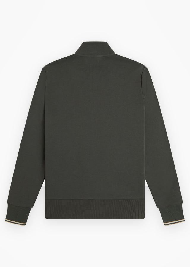 Fred Perry Sweaters Half zip sweatshirt - field green oatmeal