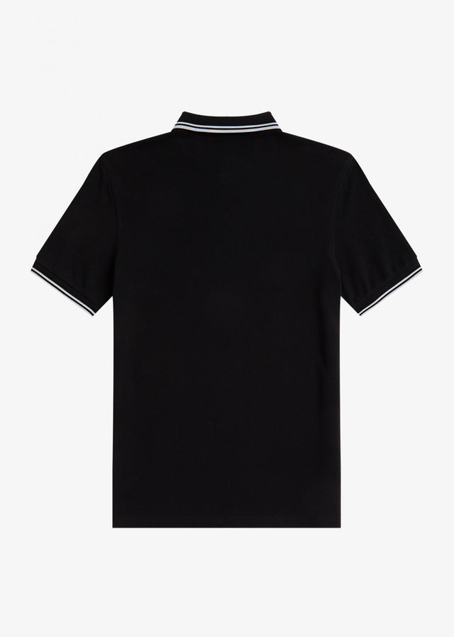 Fred Perry Polos Twin tipped fred perry shirt - black white white