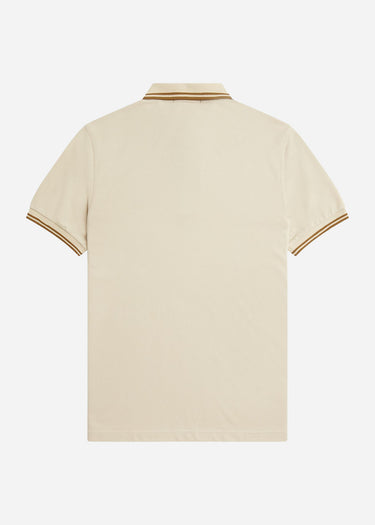 Fred Perry Polo's Twin tipped fred perry shirt - oatmeal