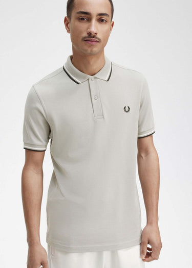 Fred Perry Polo's Twin tipped fred perry shirt - limestone ecru black