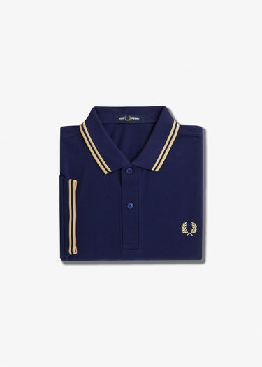 Fred Perry Polo's Twin tipped Fred Perry shirt - french navy ice cream