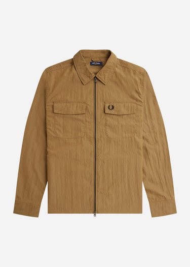 Fred Perry Overshirts Zip overshirt - shaded stone