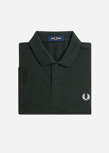 Fred Perry Polo's Plain fred perry shirt - night green snow white